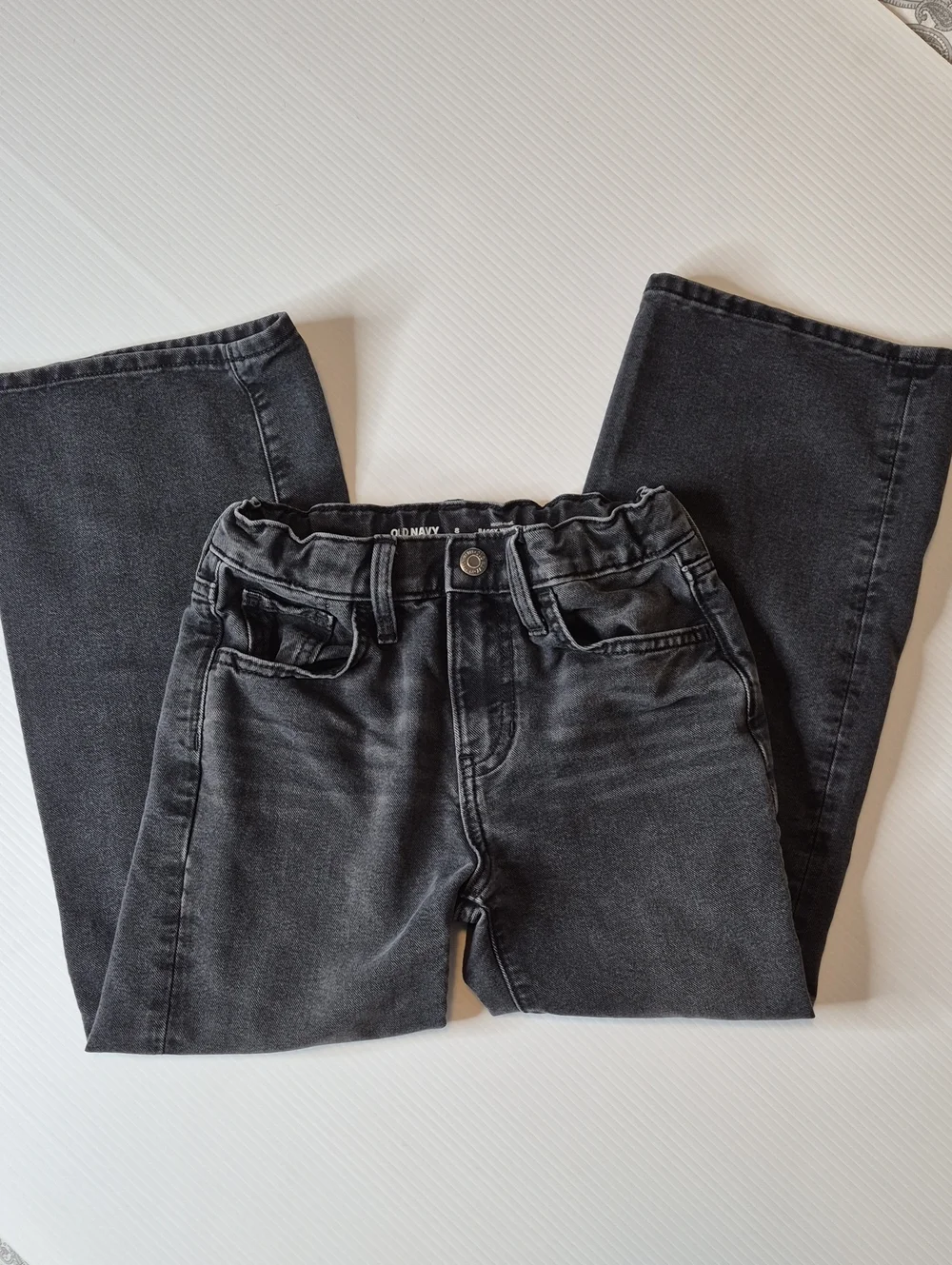 Old Navy Girl's Size 8 High-Rise Baggy Wide Leg Jeans